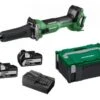 HiKOKI GP18DAWGZ Accu Rechte Slijpmachine 18V - 2x 5.0Ah Accu - 50 Mm - Kunststof Koffer -Hikoki 40e17dfbcaa42b3fd96f4ec725b243e6