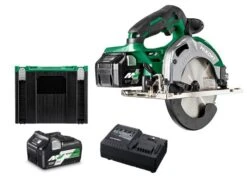 HiKOKI C3606DAWRZ 36V MultiVolt Li-Ion Accu Cirkelzaag Set (2x 2,5Ah Accu) In HSC - 165mm - Koolborstelloos
